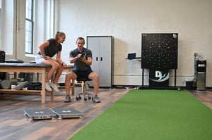 Patient and PT reviewing data